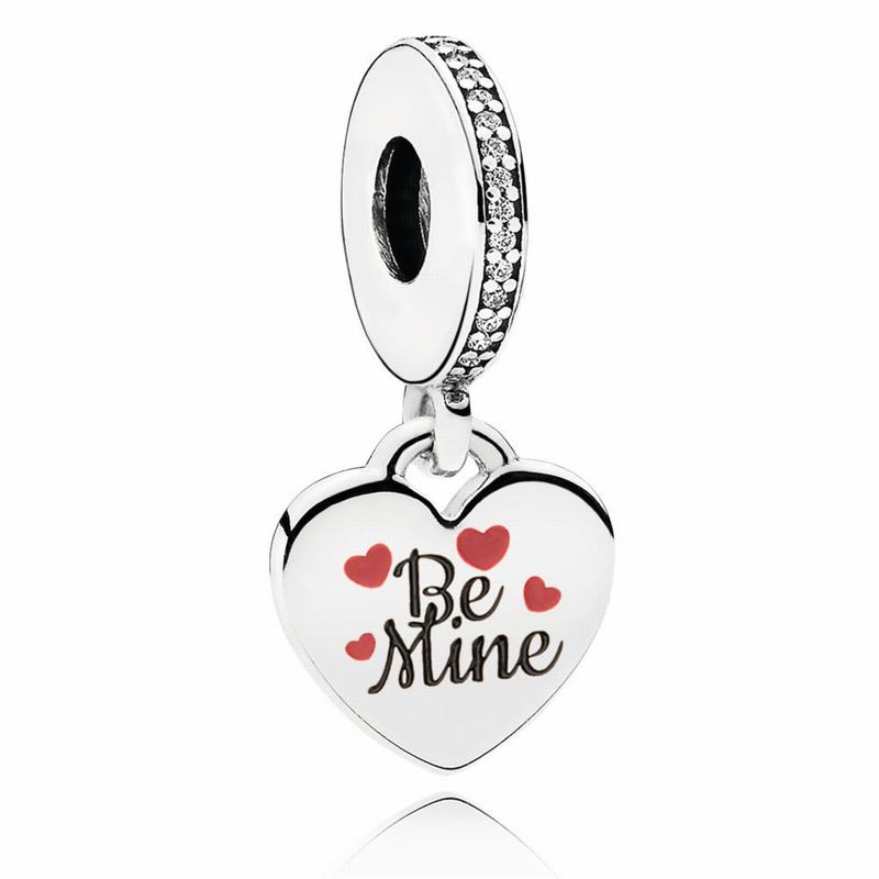 Pandora Be Mine Dangle Charm NZ, Sterling Silver (768249-FXV)